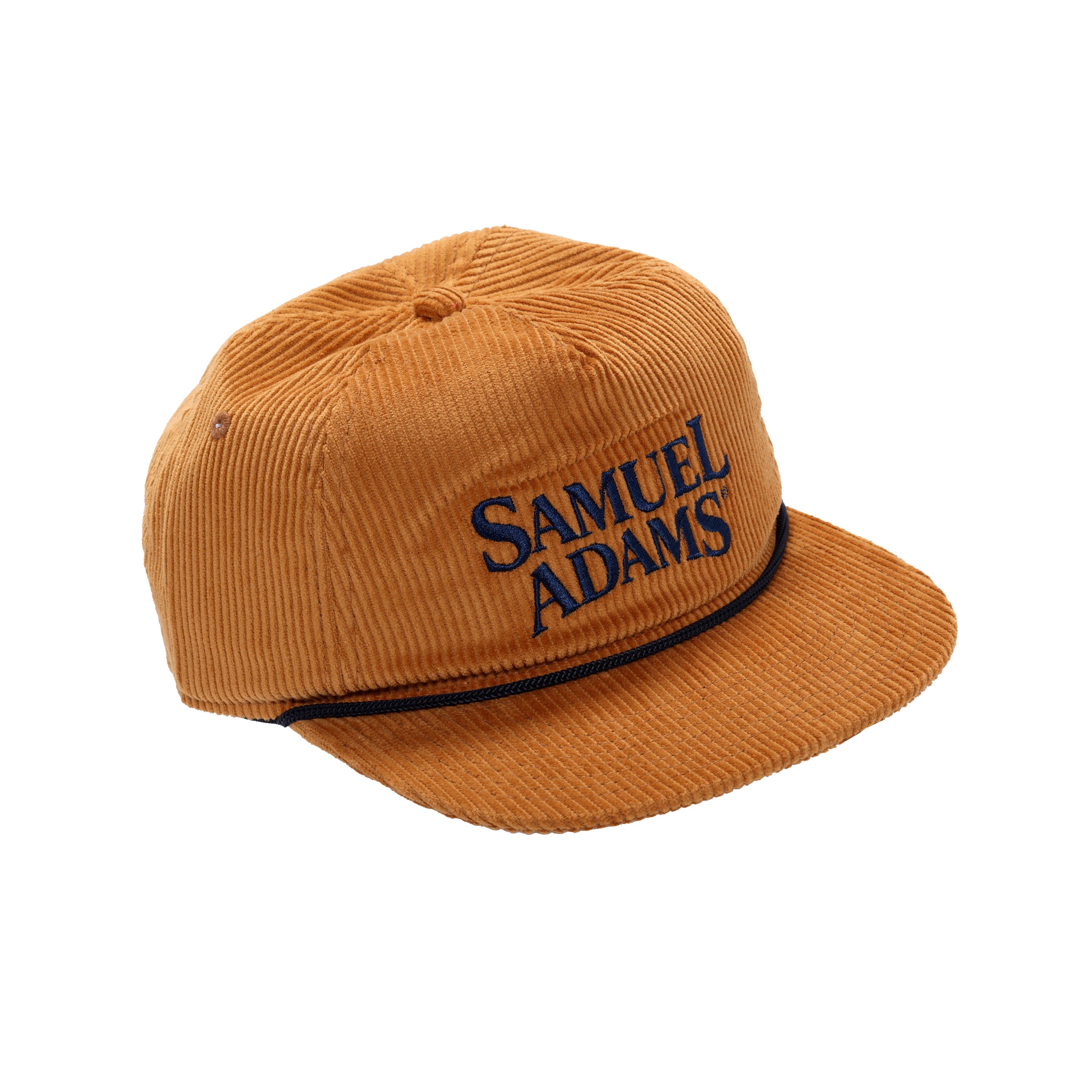 Brown Corduroy Flat Brim | Samuel Adams