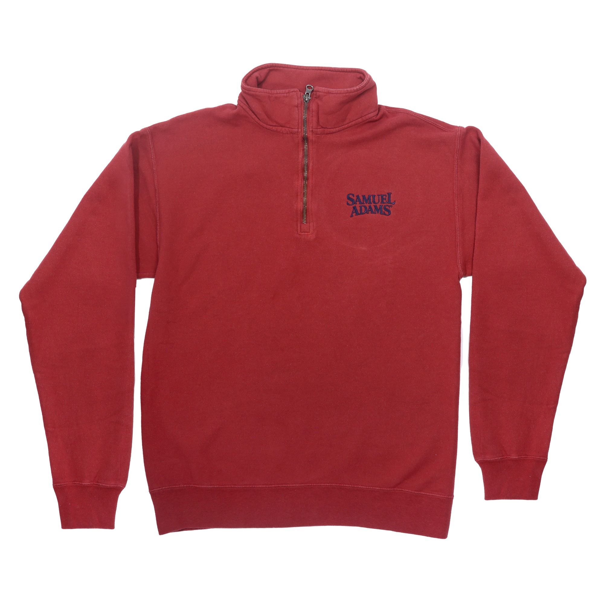 Red half zip pullover on sale